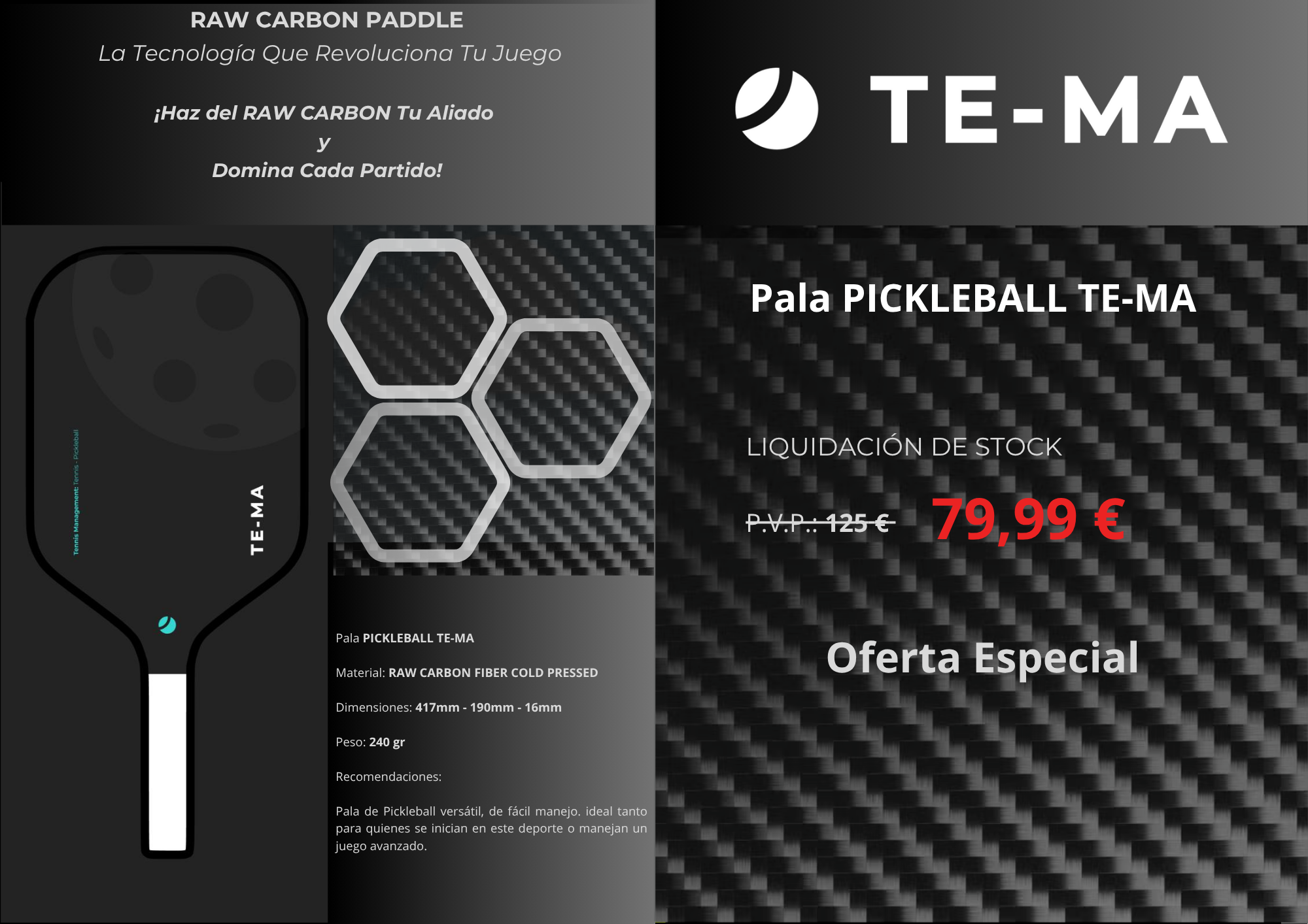 Pala PICKLEBALL TE-MA